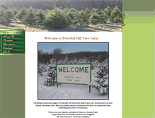 Tablet Screenshot of peacefulhilltreefarm.com